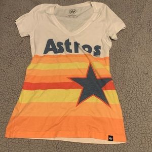 47 women’s small Houston Astros v neck